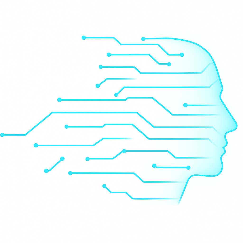 Digital brain visualization with circuit connections representing marketing strategy