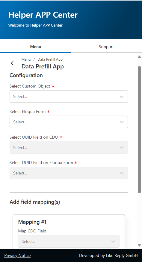 Prefill forms in a customised, API-based & secure way.