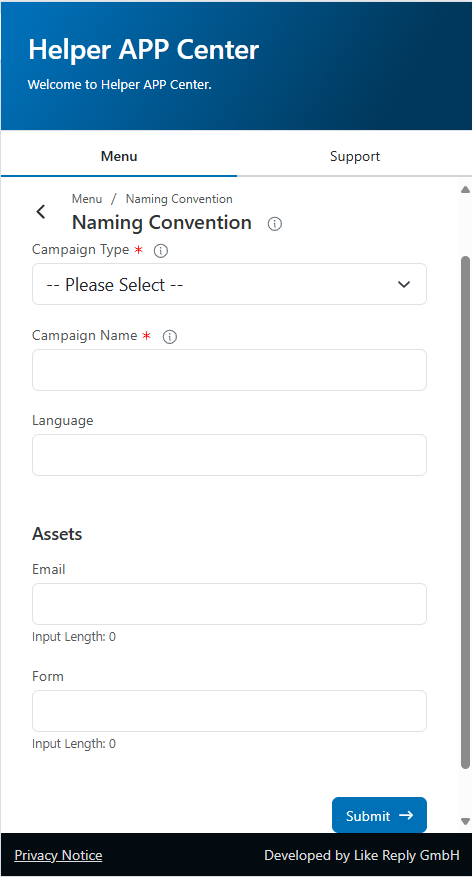 Create and manage standardized naming conventions.